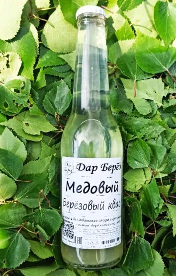 Березовый квас Медовый (330 мл) Фото Березовый квас Медовый (330 мл)